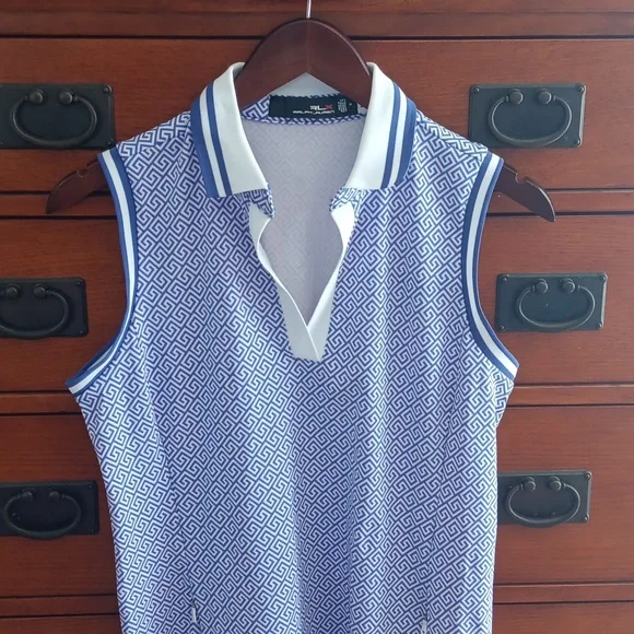 RLX Ralph Lauren printed V-Neck Knit Liberty Square Key Golf Dress - Picture 3 of 10